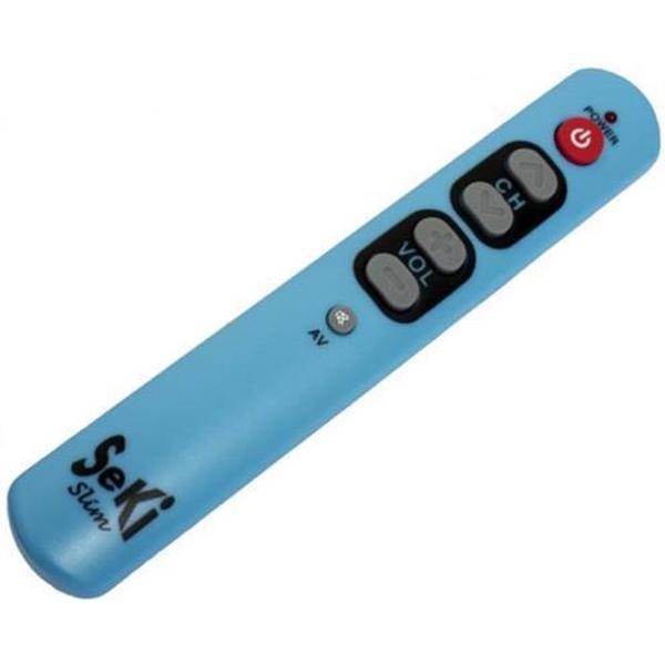 Senioren / Slechtzienden universele afstandsbediening Seki Slim - Licht blauw