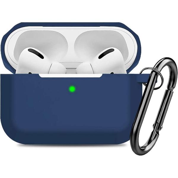 Shieldcase Case geschikt voor Airpods Pro silicone case - donkerblauw