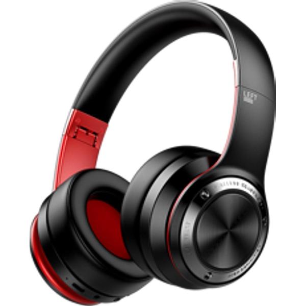 Koptelefoon voor kinderen en tieners | B21 | draadloos | bluetooth | touch | zwart-rood