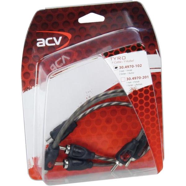 TYRO - Y-Kabel Economy Line 2x Male - 1x Female