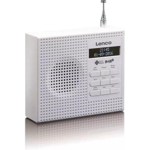 Lenco PDR-020 - Draagbare radio DAB+ - Wit