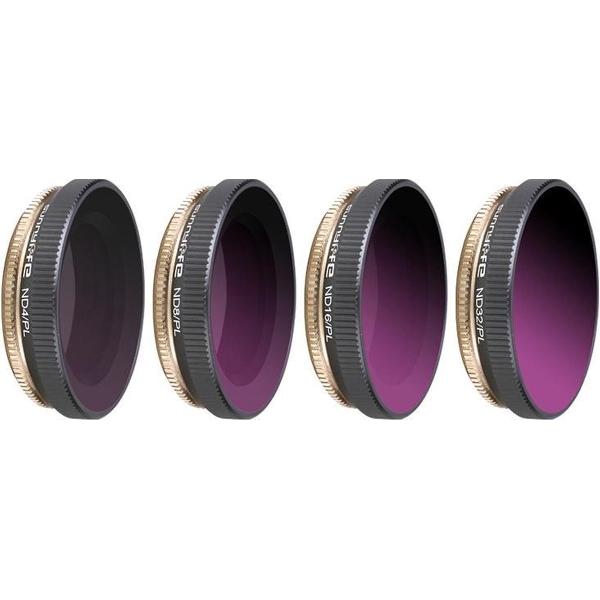 4 in 1 Sunnylife OA-FI175 ND4 / PL + ND8 / PL + ND16 / PL + ND32 / PL verstelbare lensfilter voor DJI OSMO ACTION