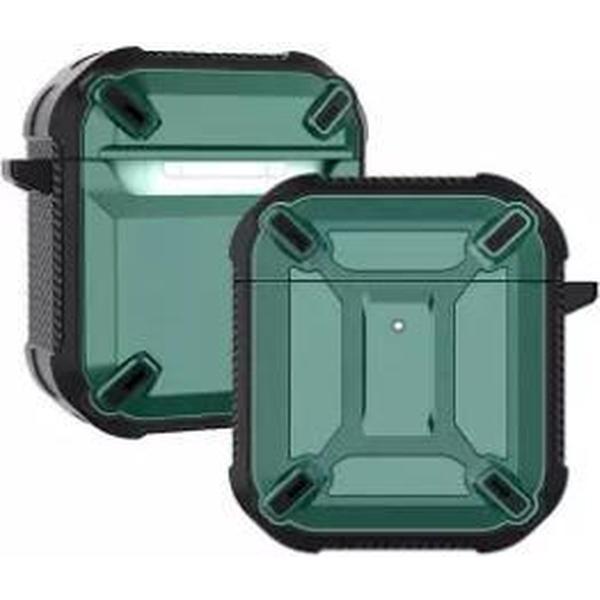Apple Airpods 1/2 hoesje - Extreme Protection beschermhoes - 3.0 mm - Groen