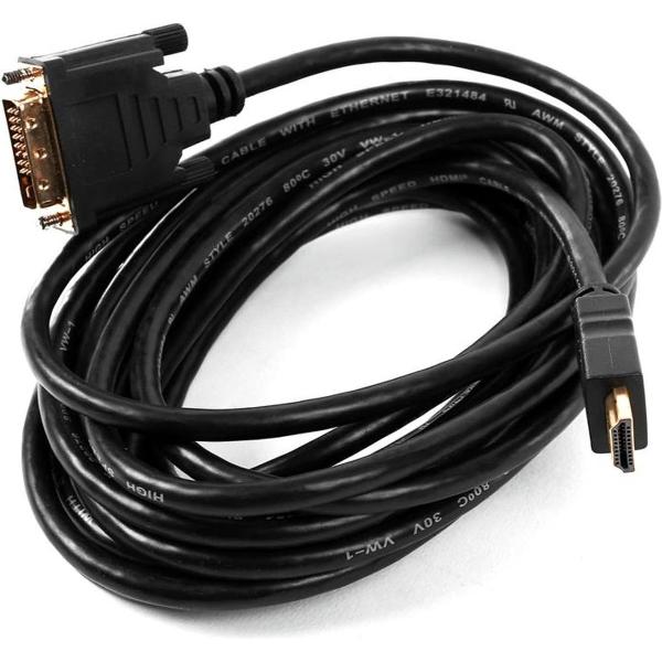 FrontStage Videokabel DVI op HDMI 5m adapterkabel