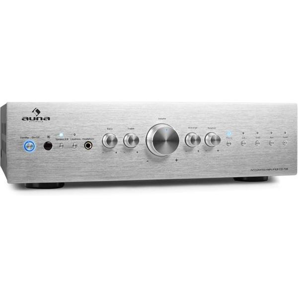 CD708 stereo-versterker AUX Phono Zwart 600W
