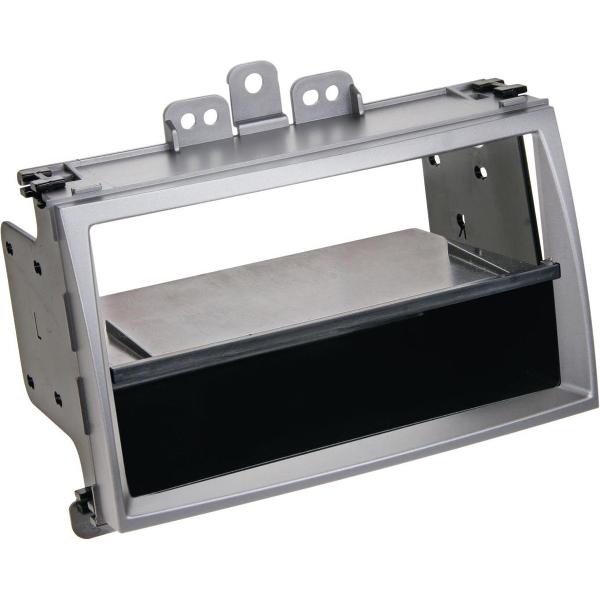 2-DIN Paneel Hyundai i20 met Pocket 2009-2012 Kleur: Zilver