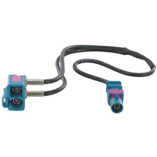 adapterkabel 30 cm Y splitter Fakra M - Fakra F 90Â°