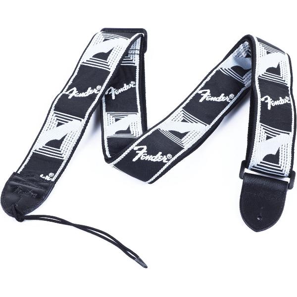 Fender Monogrammed Strap Black Light Grey Dark Grey gitaarband