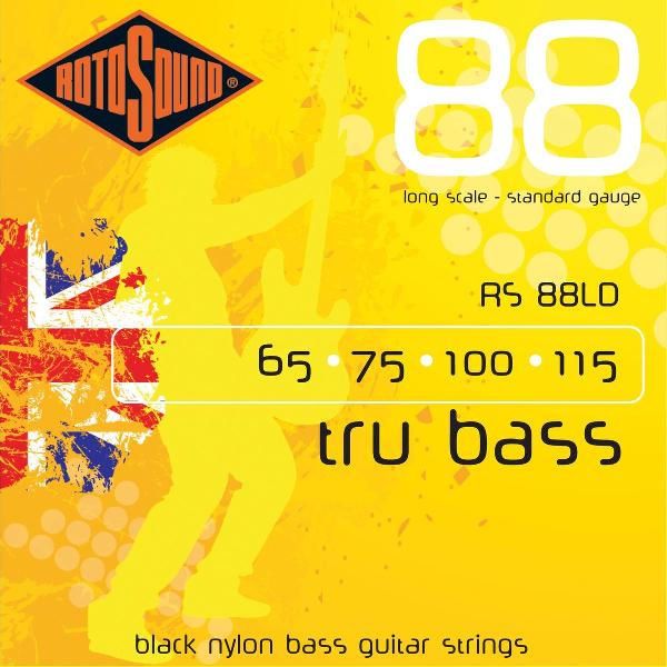 bas snaren RS88LD, 4er 65-115 Tru bas 88, zwart Nylon Flat