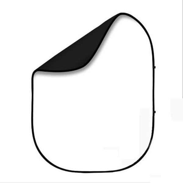 2 STUKS Dubbelzijdig uitgesneden camera foto fotografie keying schieten achtergrond board gemengde achtergrond doek, afmeting: 200x150cm, kleur: zwart wit