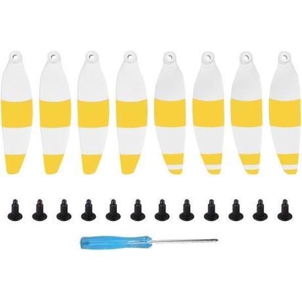 8 stks / set Sunnylife 4726F-CS Geluidsarm Quick-release Wing Propellers Drone Accessoires voor DJI Mavic Mini (Geel)