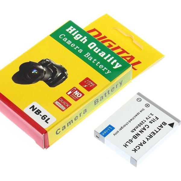 Camera Batterij Accu NB-6L NB-6LH 1200mAh Canon PowerShot