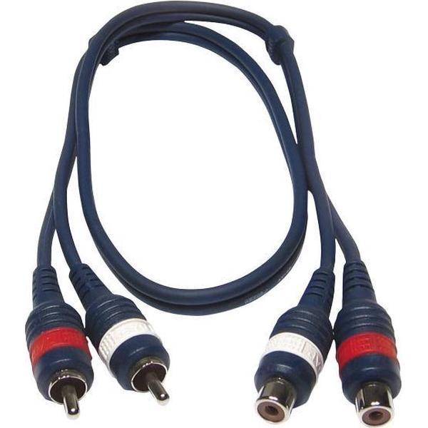 Hilec Audio Verlengkabel 1.5m - RCA Verlengkabel Female Tulp naar Tulp Verlengkabel - 1.5m