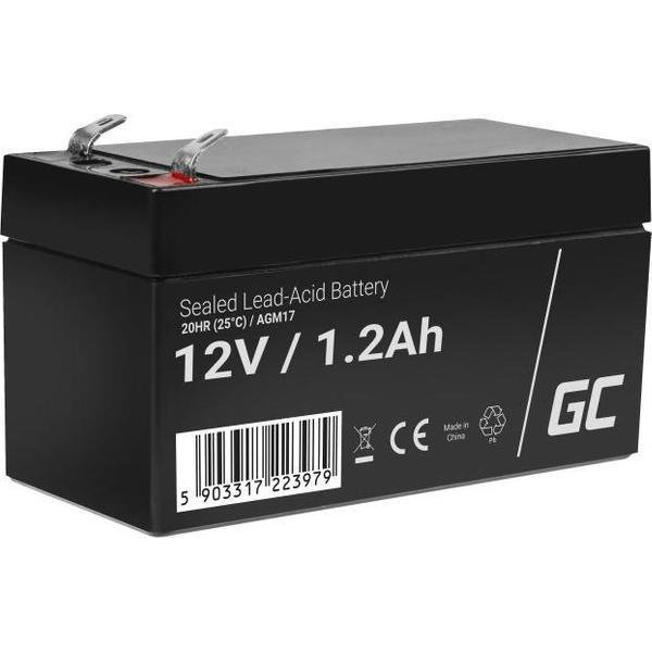 Green Cell 12V 1.2Ah (4.6mm) 1200mAh VRLA AGM accu