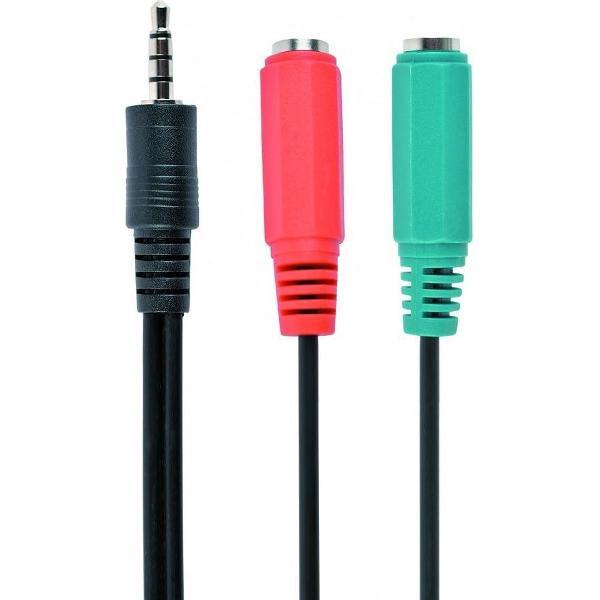 CablExpert CCA-417 - Adapterkabel, 3.5 mm audio + microfoon