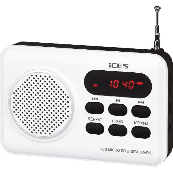 Ices IMPR-112 Draagbare radio - Wit
