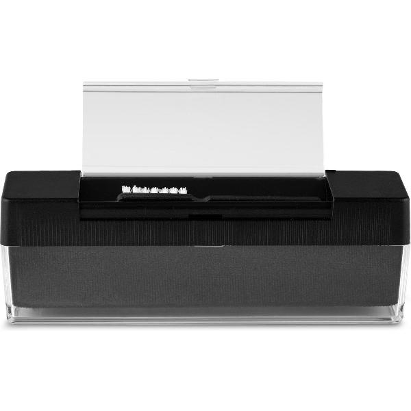 kwmobile platenborstel - Fluwelen borstel voor lp's - Reiningsborstel tegen stof en vuil op vinylplaten - Inclusief hoes en schoonmaakborsteltje