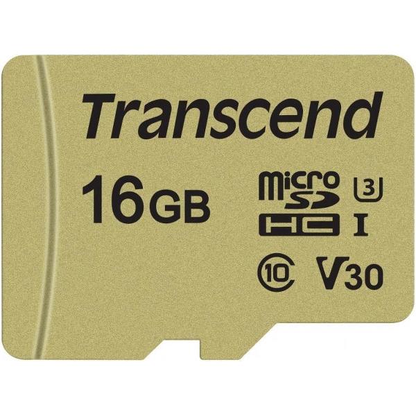 Transcend 16GB UHS-I U3 flashgeheugen MicroSDHC Klasse 10