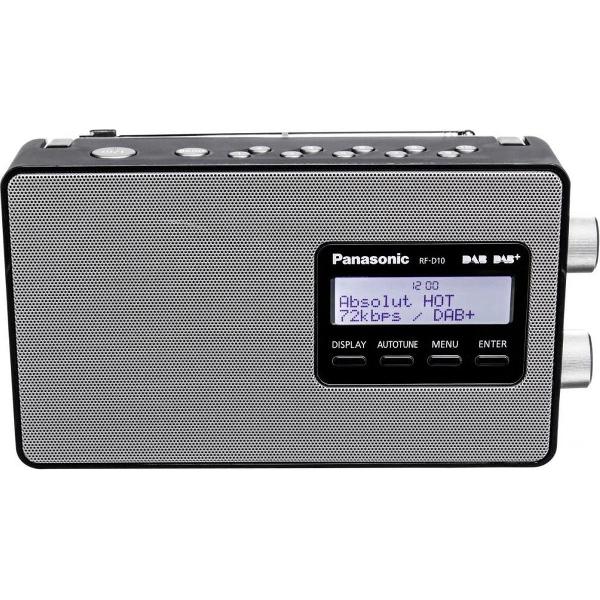 Panasonic RF-D10EG-K - Draagbare DAB+ Radio - Zwart/Zilver
