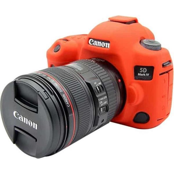 PULUZ zachte siliconen beschermhoes voor Canon EOS 5D Mark IV (rood)
