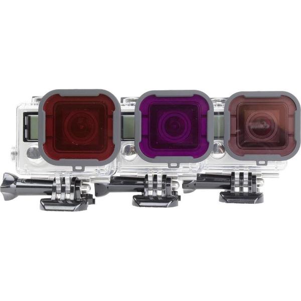 PolarPro Filter 3-pack Red / Magenta / Snorkel GoPro Hero 3+ en 4