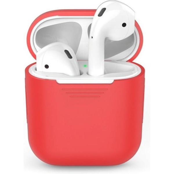 Siliconen case geschikt voor Apple Airpods - Rood