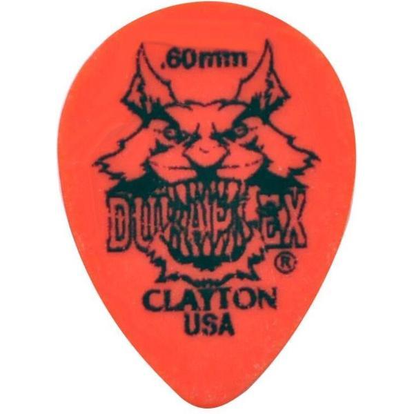 Clayton Duraplex small teardrop plectrums 0.60 mm 6-pack