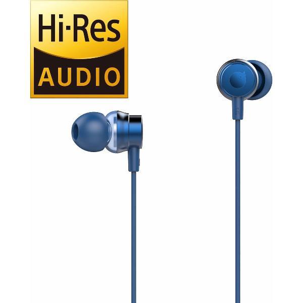 Tuddrom H2 Blauw- Hi-Res In Ear Oordopjes met Microfoon - Dual High Quality Dynamic Drivers - 2 Jaar Garantie