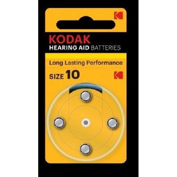 Kodak batterijen voor gehoorapparaat. Geel. 3 verpakkingen van elk 4 stuks. Code 10. Hearing Aid Batteries