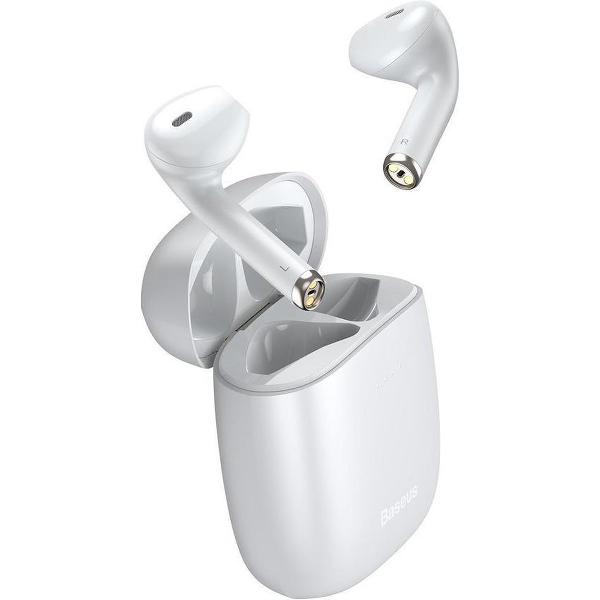 Baseus Encok W04 Draadloze Bluetooth Earphones - Bluetooth headset - headset Wit - bluetooth oortjes Wit