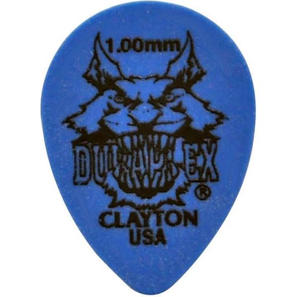 Clayton Duraplex small teardrop plectrums 1.00 mm 6-pack