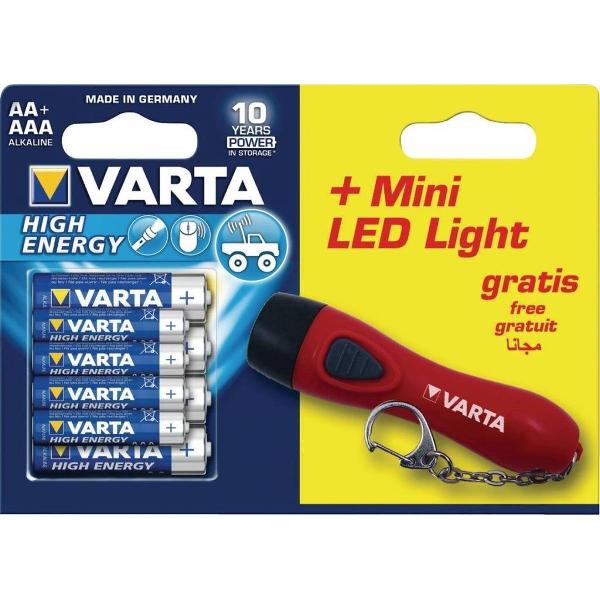 Varta VARTA-92400 Alkaline Batterij Aa High Energy 8-promotional Blister