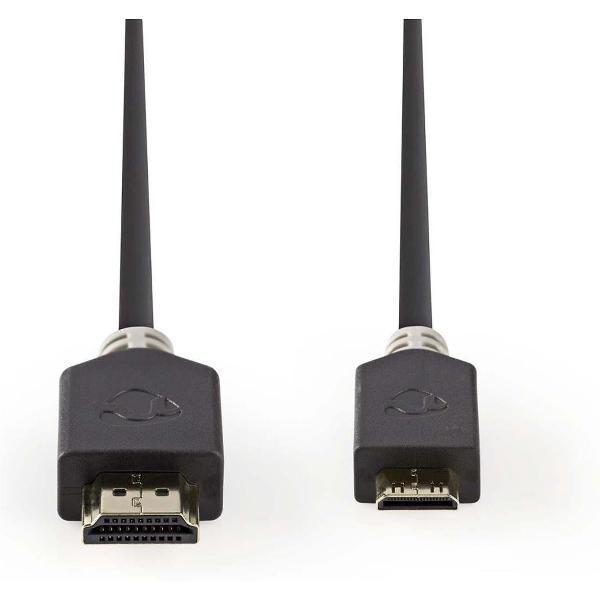 Nedis CVBW34500AT20 High Speed Hdmi-kabel Met Ethernet Hdmi-connector - Hdmi-mini-connector 2,0 M Antraciet