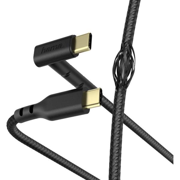 Hama Oplaad-/gegevenskabel USB-C - USB-C 1,5 M Zwart