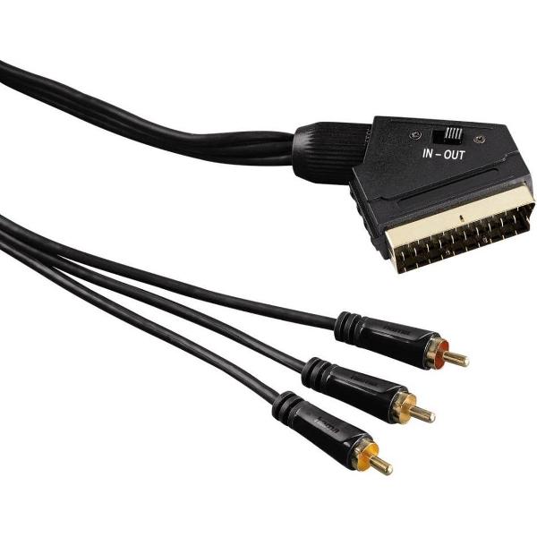 Hama Audio/video Kabel Scart-3RCA 3m 3 Ster