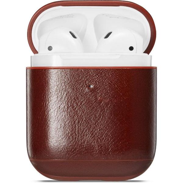 YONO Airpods Hoesje Leer – Hard Case – Bruin