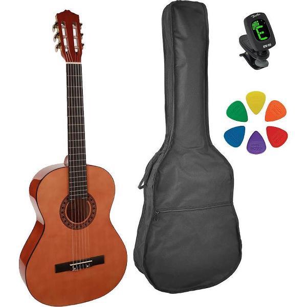 Klassieke gitaar - starter gitaar - spaanse gitaar - gitaar voor beginner - gitaar voor volwassenen - gitaar met hoes - gitaar met tas - stemapparaat gitaar -