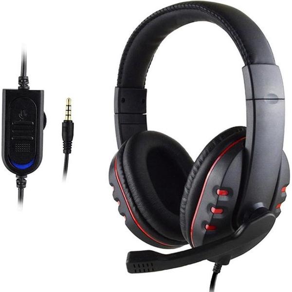 DrPhone Q01 – Koptelefoon – Gaming Headset – Over-ear – Met Microfoon en Kabel – 3.5 mm Plug – Zwart