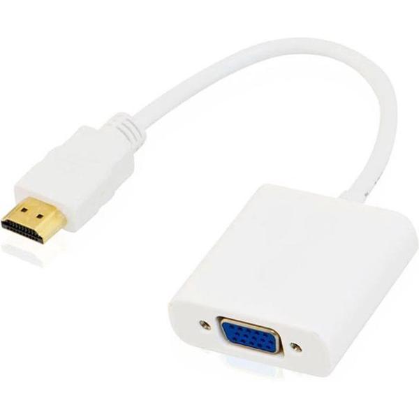 Bomid® HDMI naar VGA adapter - Wit - 1080p HD - HDMI VGA kabel - Hdmi naar vga – Vga kabel – Hdmi vga