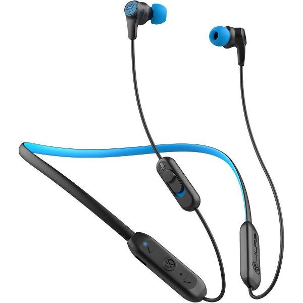 JLab Play Hoofdtelefoons In-ear, Neckband Bluetooth Zwart, Blauw