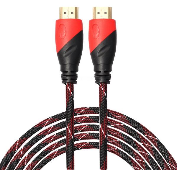 HDMI kabel 10 meter - HDMI naar HDMI - 1.4 versie - 1080P High Speed - HDMI 19 Pin Male naar HDMI 19 Pin Male Connector Cable - Red line