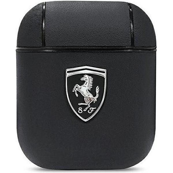 Ferrari Airpod - Airpod 2 Off Track AirPods Case - Zwart - Echt leer