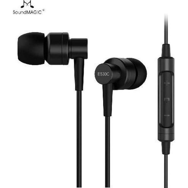 SoundMagic ES30C in-ear oordopjes met microfoon - Zwart