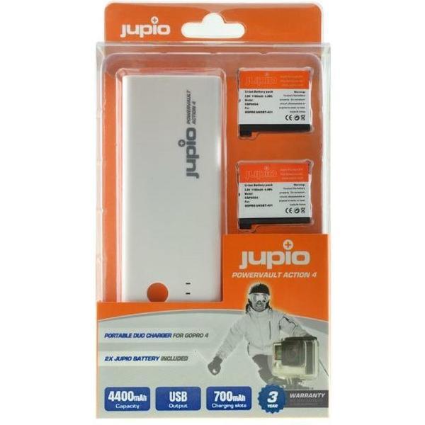 Jupio 2x Battery AHDBT-401 1160 mAh + Charger - Accu Camera