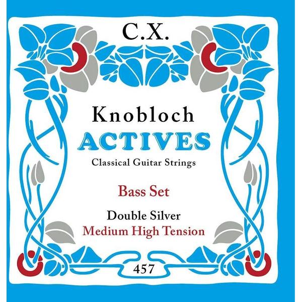 Snarenset bas klassieke gitaar Knobloch Double Silver CX 457KAC