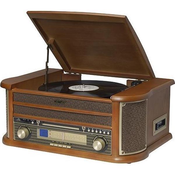 Denver MCR-50 - Platenspeler met CD-speler - Hout