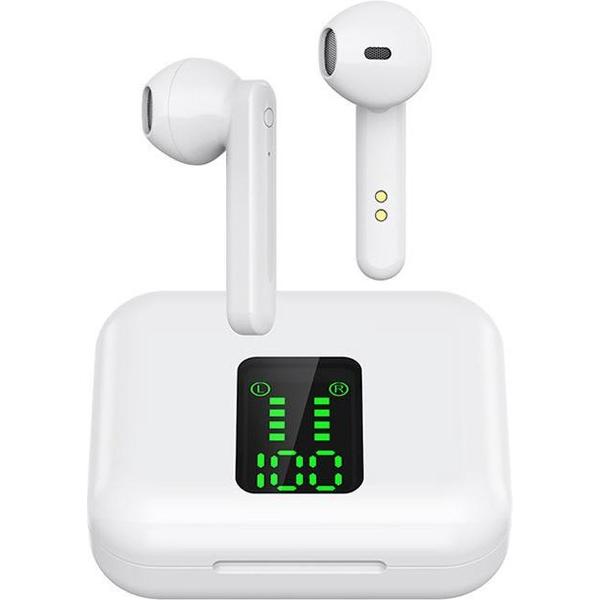Draadloze oordopjes - Bluetooth oordopjes - Bluetooth Oortjes - M-050 TWS - Wit - In-ear oordopjes - - Geschikt voor Apple iPhone en Android