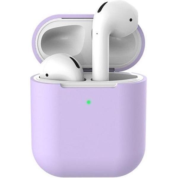 Siliconen bescherm hoesje voor Apple Earpods - Bescherming cover case voor Earpods - Paars -