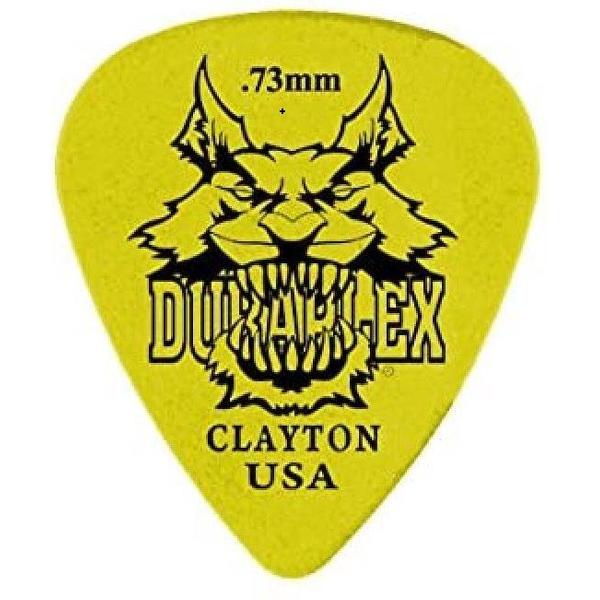 Clayton Duraplex standaard plectrums 0.73 mm 6-pack
