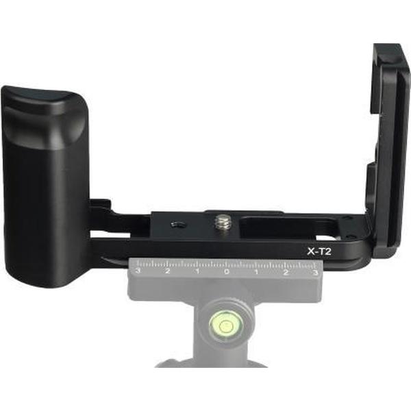 1/4 inch Verticale Shoot Quick Release L Plate Bracket Base Holder voor FUJIFILM X-T2 (zwart)